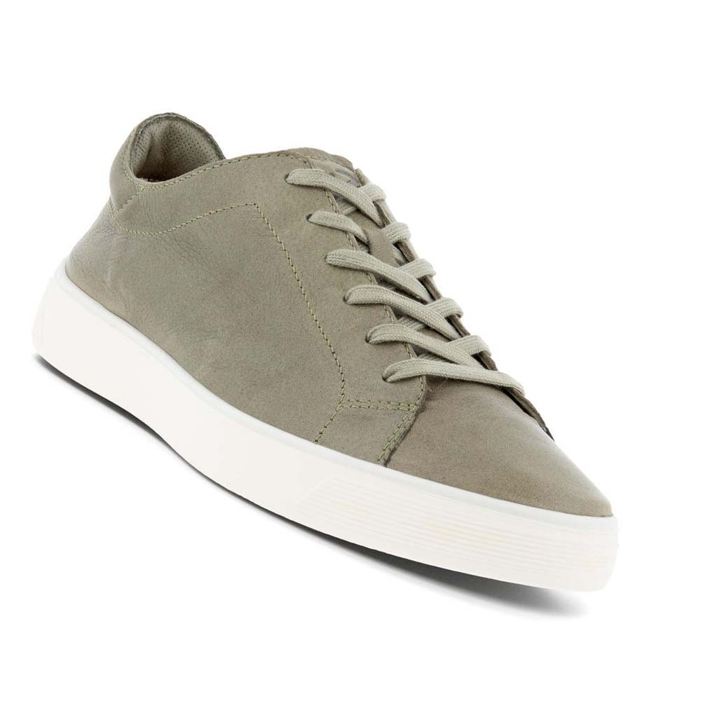 Ecco Street Tray Retro 2.0 Sneakers Herr Olivgröna | SE 665BEX